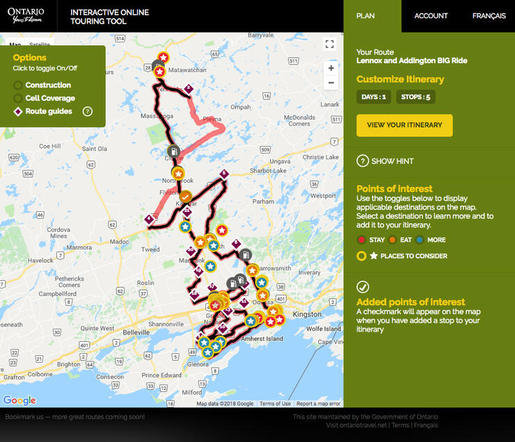 Ontario Motorcycle Maps and Trip Planners Northern Ontario Travel